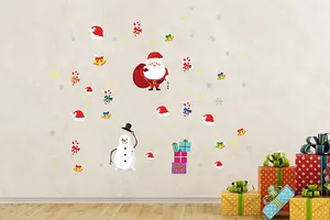 Christmas Decor Santa Frost Friend Wall Sticker Set. Art Decal Home Decorations