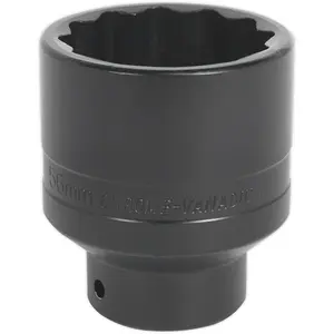 56mm 12 Point Bi-Hex Deep Impact Socket for Ford Transit Hub Nuts - 3/4" Drive