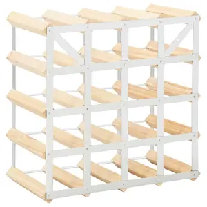 Cleo 20 Bottle Wall Mounted Wine Rack Natural