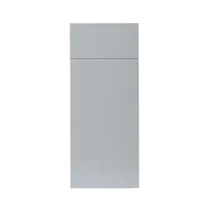 GoodHome Alisma High gloss grey Slab Door & drawer 300mm