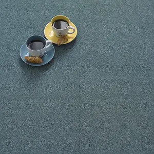 Kraus Premium Carpet Floor Tile - Teal - 20 Tiles in a box - 50cm x 50cm - Total 5m² Coverage