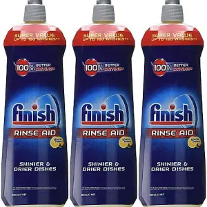 Finish Rinse Aid Shine and Protect Lemon Sparkle 800ml (Pack of 3)