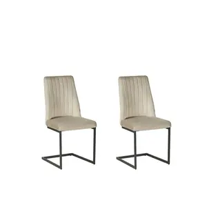 Caldicott Upholstered Dining Chair (Set of 2) Taupe