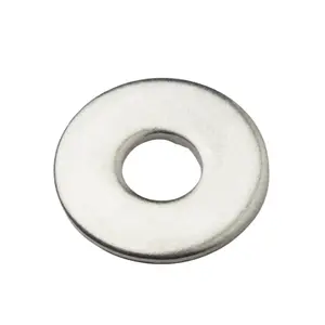 Diall M6 Stainless steel Large Flat Washer, (Dia)6mm, Pack of 10