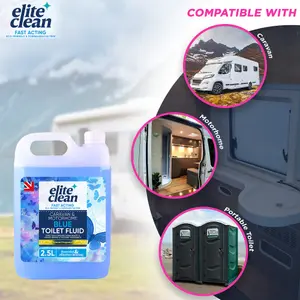 Caravan Toilet Chemical Blue Pink Rinse Fluid Solution Cleaner Caravan Motorhome