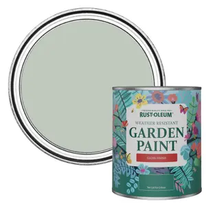 Rust-Oleum Chalk Green Gloss Garden Paint 750ml