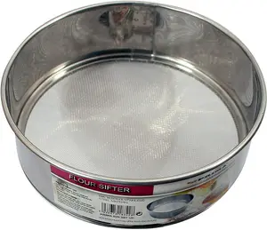 Stainless Steel Flour Sifter Mesh Shaker Icing Sieve Kitchen Sugar Baking