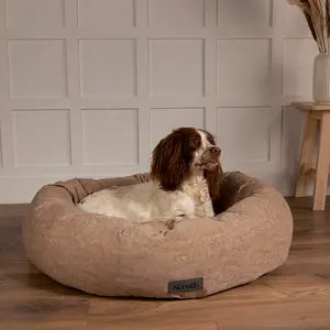 Polyester Pet Bed Light Brown / Extra Extra Large (40kg and more)