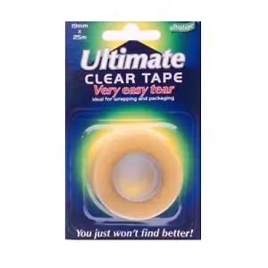 Ultratape Ultimate Very Easytear Clear Tape Clear (1.9cm x 25m)