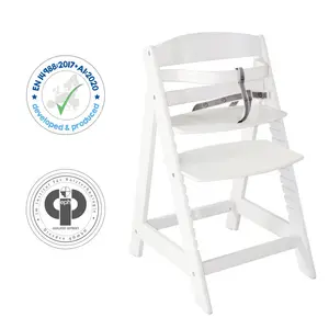 High Chair Sit Up 3, Various Colours Lacquered White