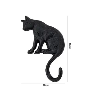 Woodside Cast Iron Cat Single Wall Hanger