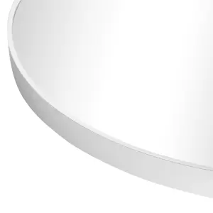 nielsen Acton Round Aluminium Framed Mirror, Silver, 60cm