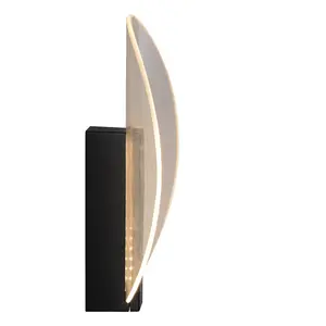 Lucide Laredo Modern Wall Light Outdoor - LED - 1x9W 2700K - IP54 - Black