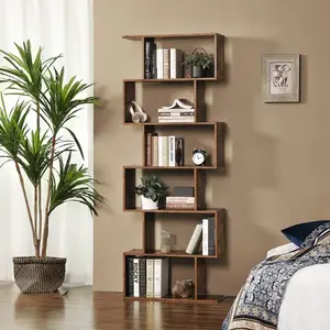 Geena Bookcase Rustic Brown