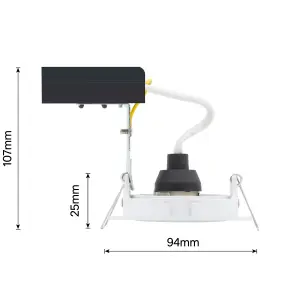 Arlec Single Adjustable Downlight White Finish