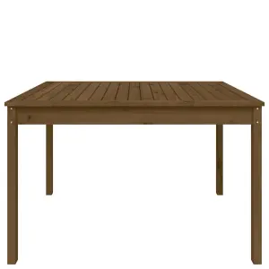 Berkfield Garden Table Honey Brown 121x82.5x76 cm Solid Wood Pine