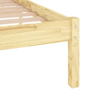 Berkfield Bed Frame Solid Wood 150x200 cm King Size