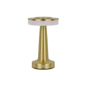 KRYPTON Gold Rechargeable Table Lamp Touch Sensor Stepless Dimming Type-C