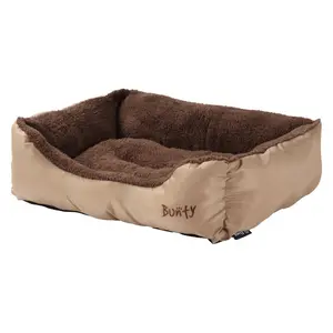 Bacup Polyester Pet Bed Cream / Small (47 cm L x 37 cm W)