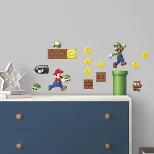 RoomMates Nintendo Super Mario Build A Scene Peel & Stick Wall Decals