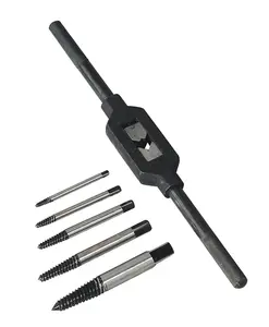 Sealey Screw Extractor Set with Wrench 6pc Helix Type AK721