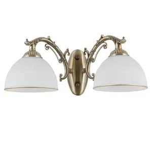 Luminosa Feneza Stylish 2 Light Wall Lamp, E27