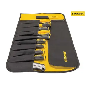 Stanley 12 Pocket Tool Roll STA193601 Strong Fabric 1-93-601 Compact