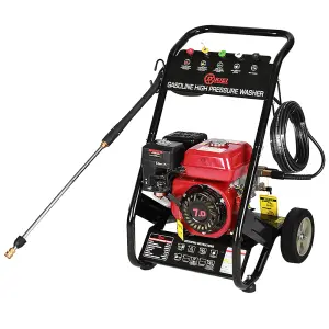 7 HP Mobile Petrol High Pressure Cleaning Washer with Spray Gun