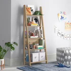 Arelious Ladder Bookcase Oak