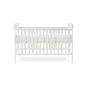 Grace Inspire Cot Bed with Fibre Mattress Pink