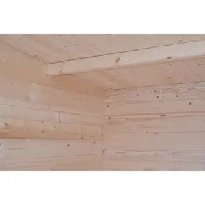 12 x 8 Ft. 19 mm Log Cabin with Storage Shed