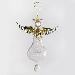 Long Acrylic Glass Angel Hanging Figurine Ornament