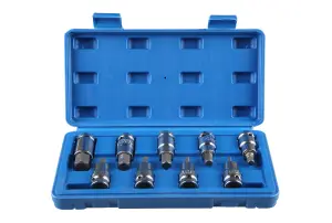 Blue Spot Tools - 9 PCE 1/2" Hex Bit Sockets (H4 - H17)