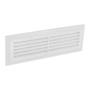 Securit Plastic Louvre Vent White (9in x 3in)