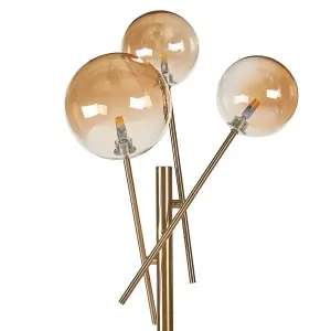 Beliani Modern Metal Table Lamp Gold TAMESI