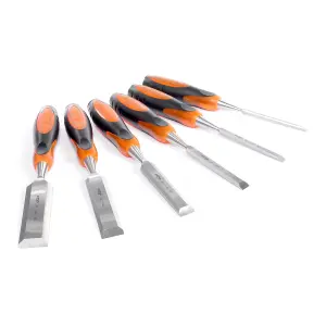 Vaunt 6 Piece Wood Chisel Set with Striking Cap in Storage Wallet V1414010