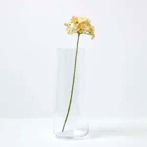 Homescapes Artificial Stem of Yellow Hydrangea Flowers, 60 cm