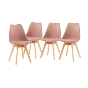 Nero Upholstered Side Chair (Set of 4) Pink