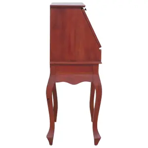 Berkfield Secretary Desk Brown 78x42x103 cm Solid Mahogany Wood