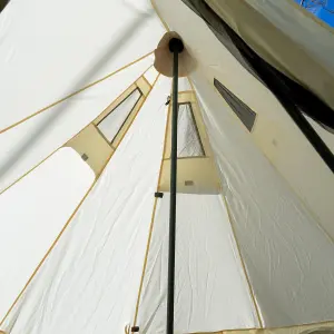 2m Mini Bell Tent Lite,  New for 2024,  zipped in groundsheet, compact & super lightweight