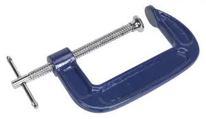 Sealey G-Clamp Fitted With Swivel Tip To Reduce Marking Length 75mm AK6003