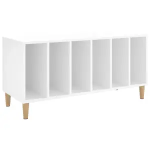 vidaXL Record Cabinet White 100x38x48 cm Engineered Wood