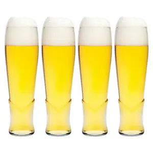 URBNLIVING 22cm Height Set Of 4 Beverages Glass 455ml