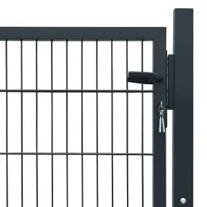 Berkfield Fence Gate Steel Anthracite 105x150 cm