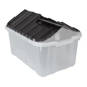 Tontarelli White 14.5L Plastic Stackable Storage box & Integrated lid