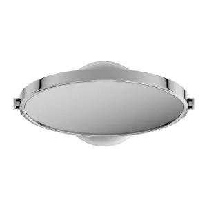 Showerdrape Panos 3x Magnifying Chrome Makeup Vanity Mirror