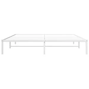 Berkfield Metal Bed Frame without Mattress White 183x213cm