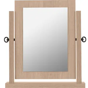 Kelton Framed Freestanding Dresser Mirror Oak