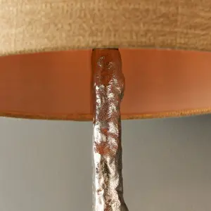 Floor Lamp Light - Polished Aluminium - 60W E27 GLS - Standing Base Only