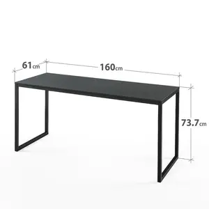 Shawna Computer Desk Espresso/Black / 73.7cm H x 160.02cm W x 61cm D